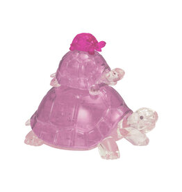 University Games Puzzle: 3D Crystal: Turtles (Pink)