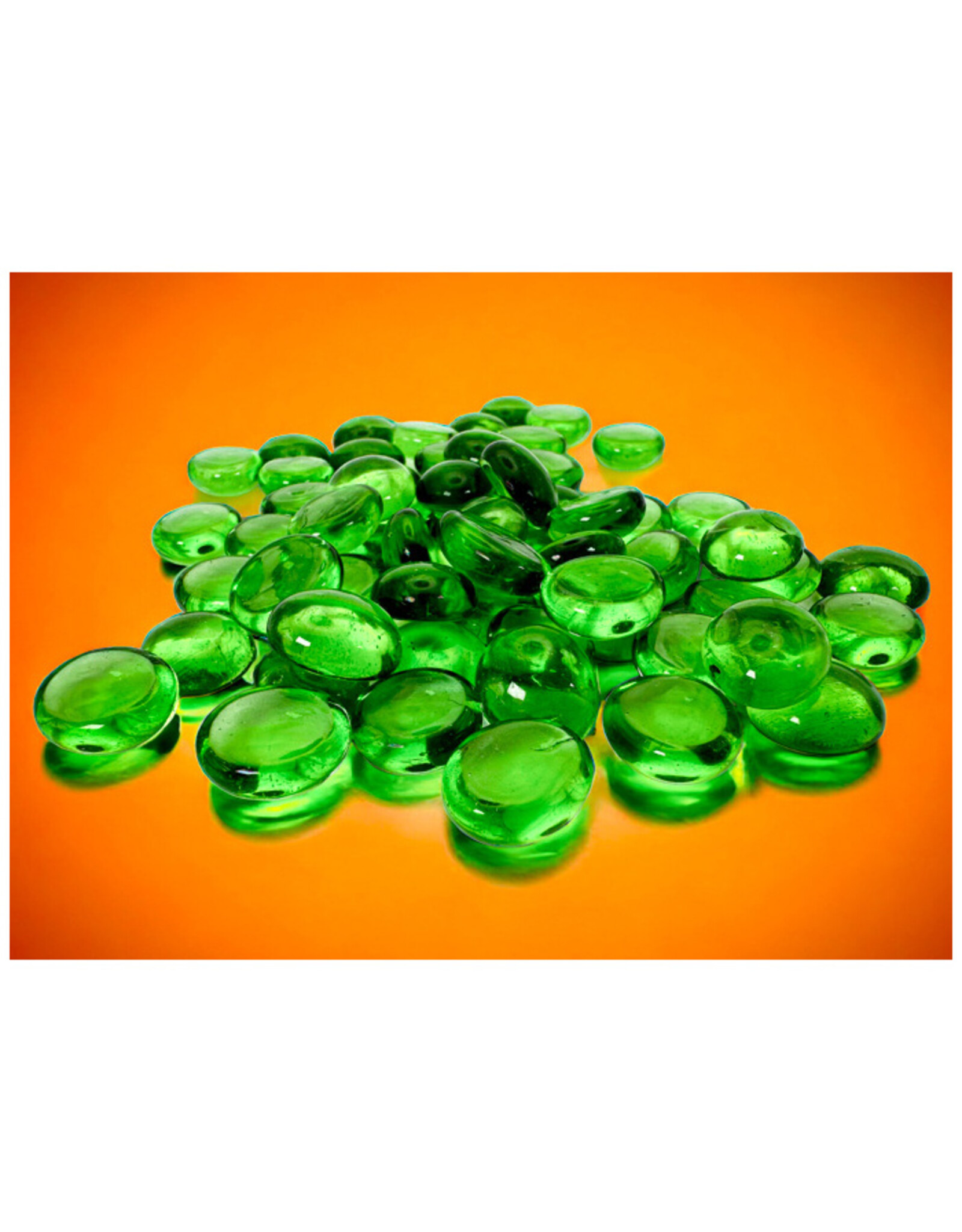 Chessex GlassStonesTube Translucent Green (40)
