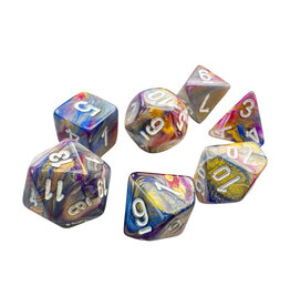 Chessex 7-Set Mini Festive Carousel with White