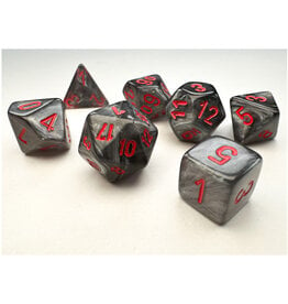 Chessex 7-Set Mini Velvet Black with Red