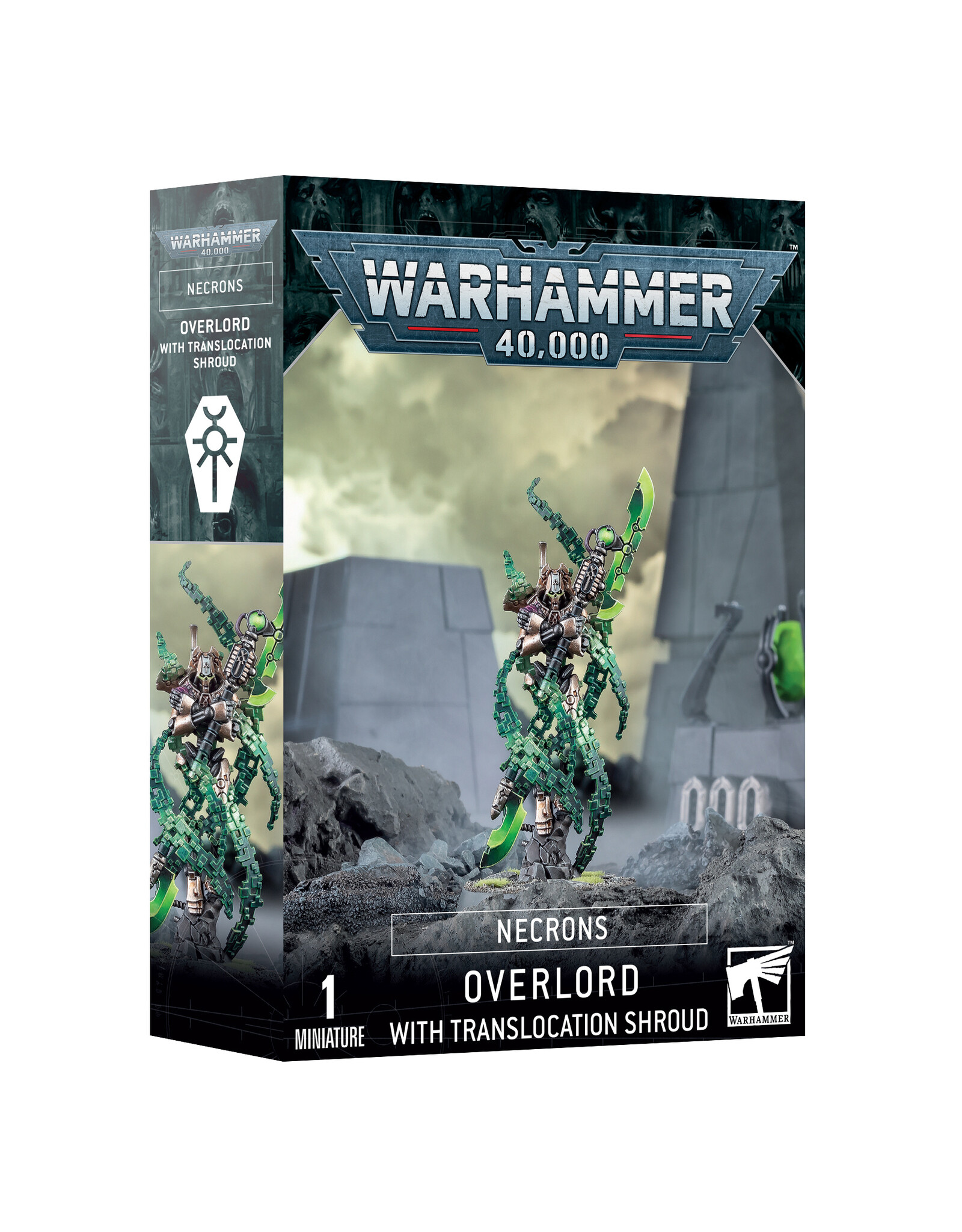 Warhammer 40K Necrons: Overlord With Translocation Shroud