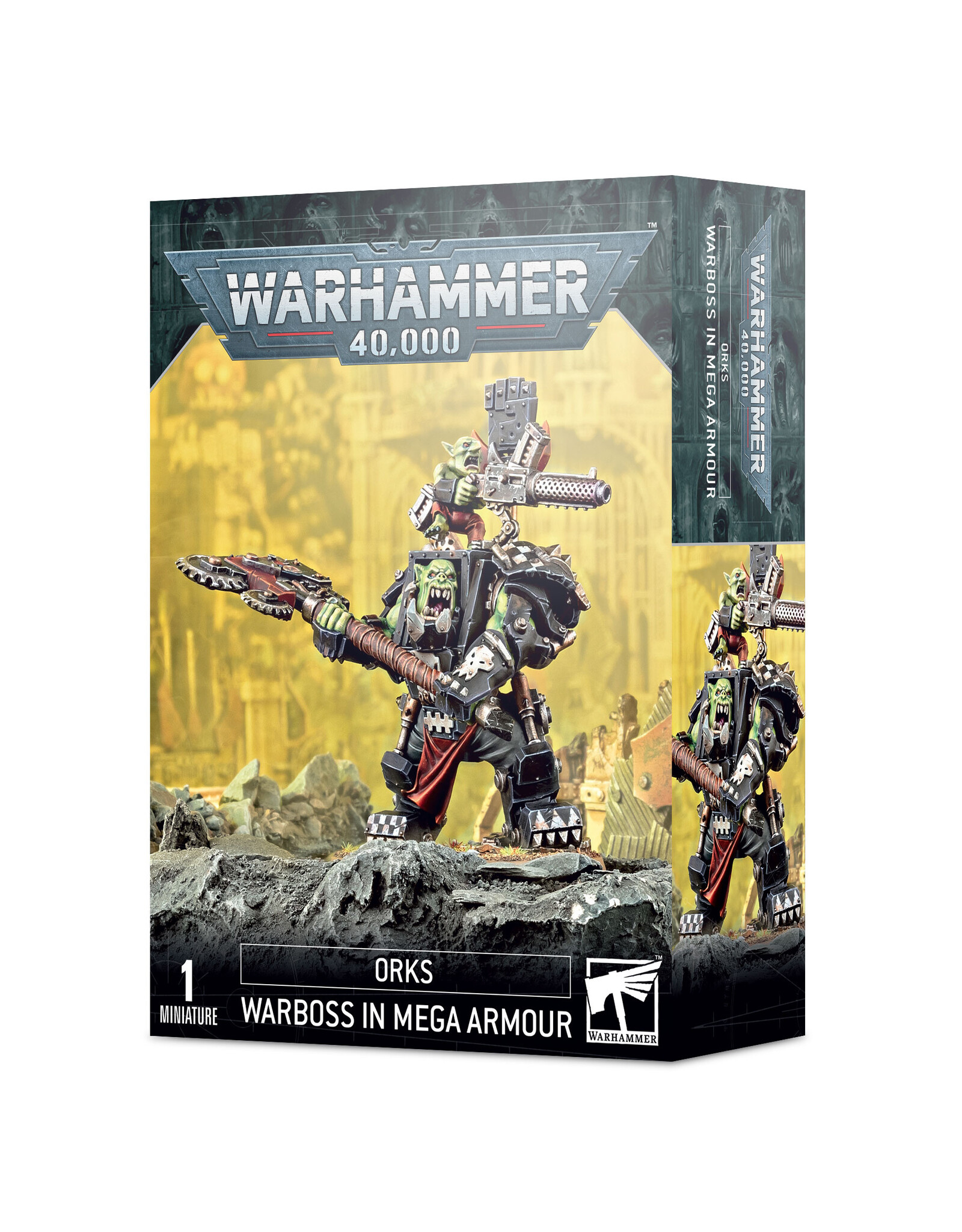 Warhammer 40K Orks Warboss in Mega Armour