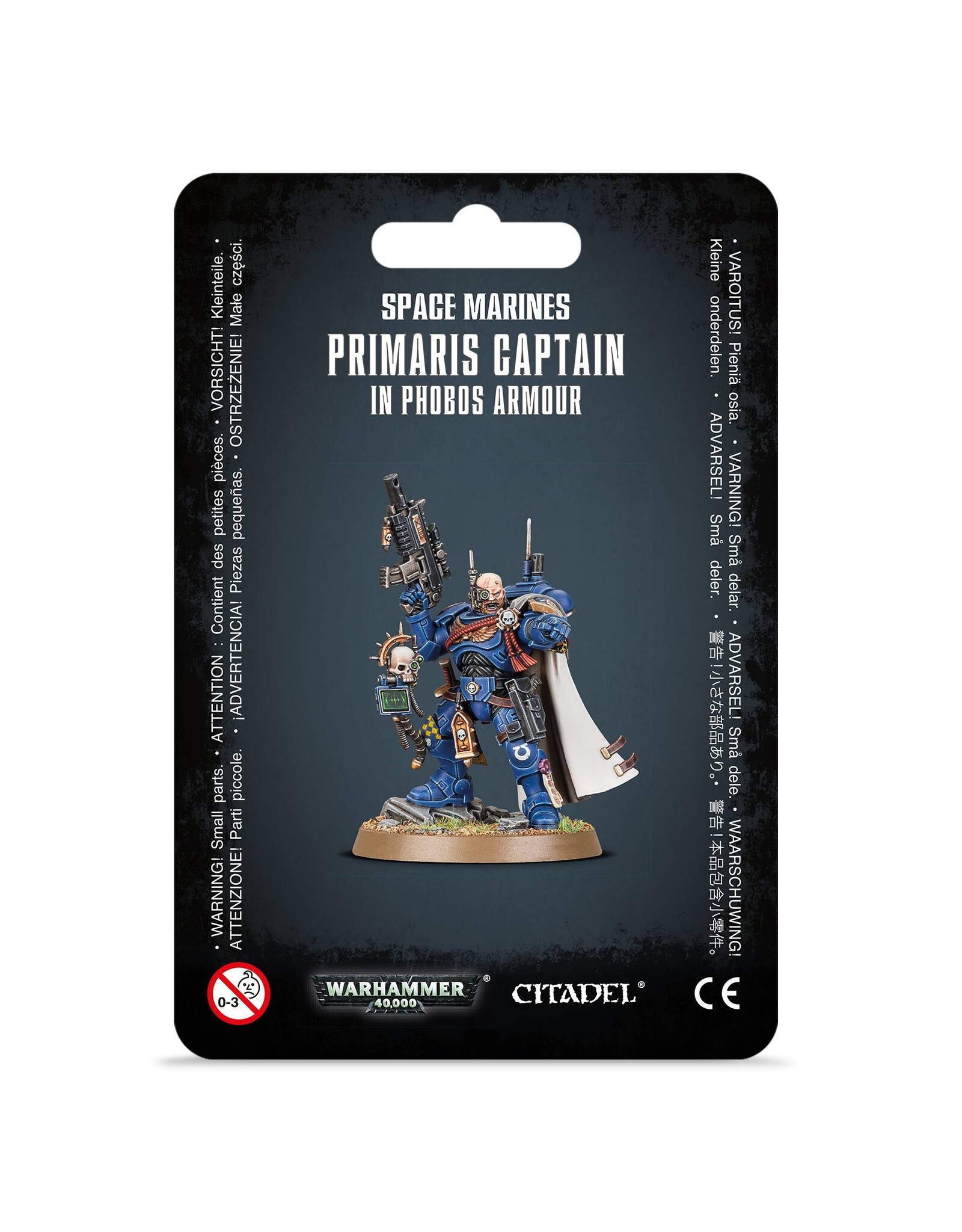 Warhammer 40K Space Marine Primaris Captain In Phobos Armour