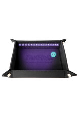 Metallic Dice Games Shadowlight Dice Tray with d20: Black