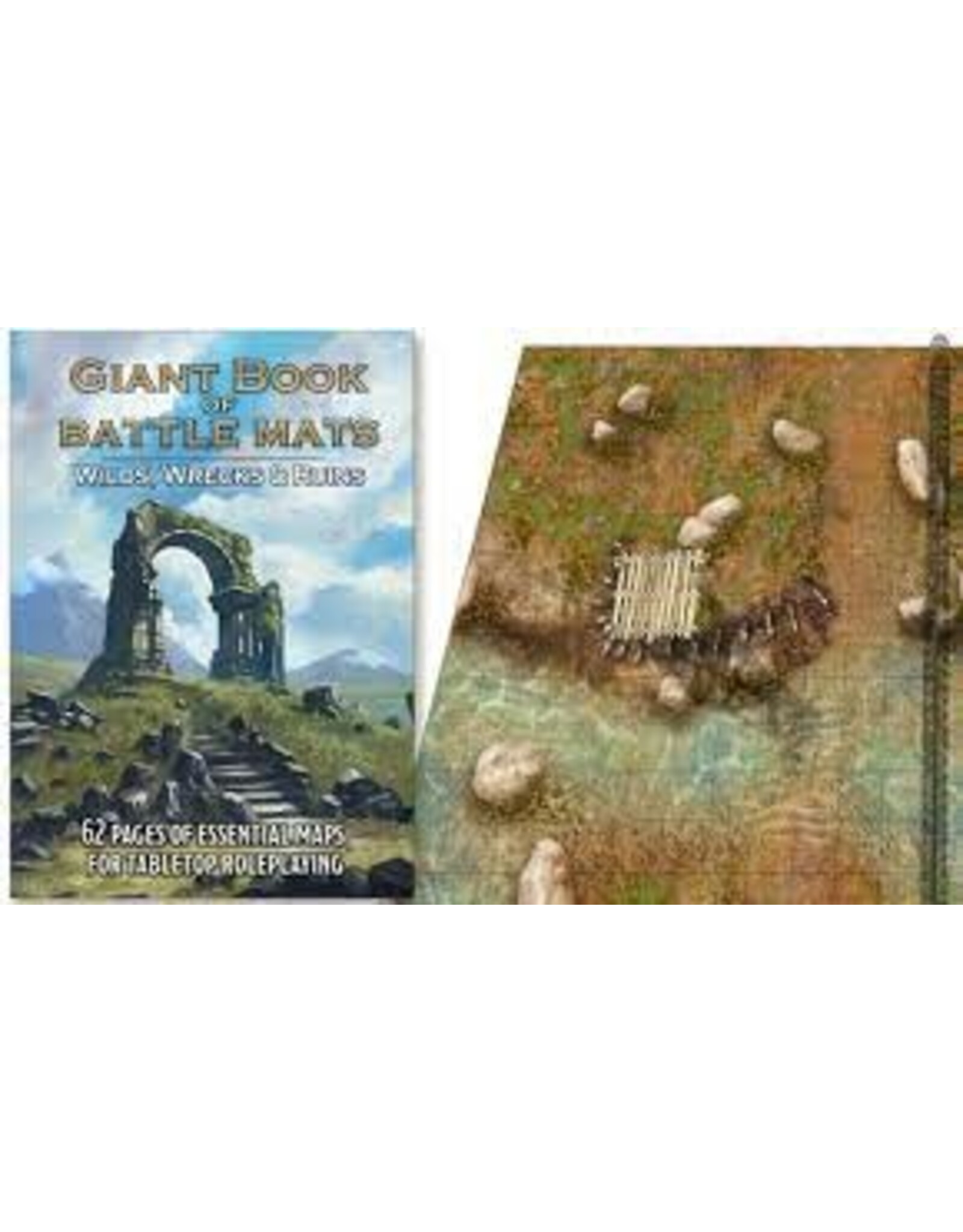 Loke Battlemats Big Book of Battle Mats: Wilds Wrecks & Ruins