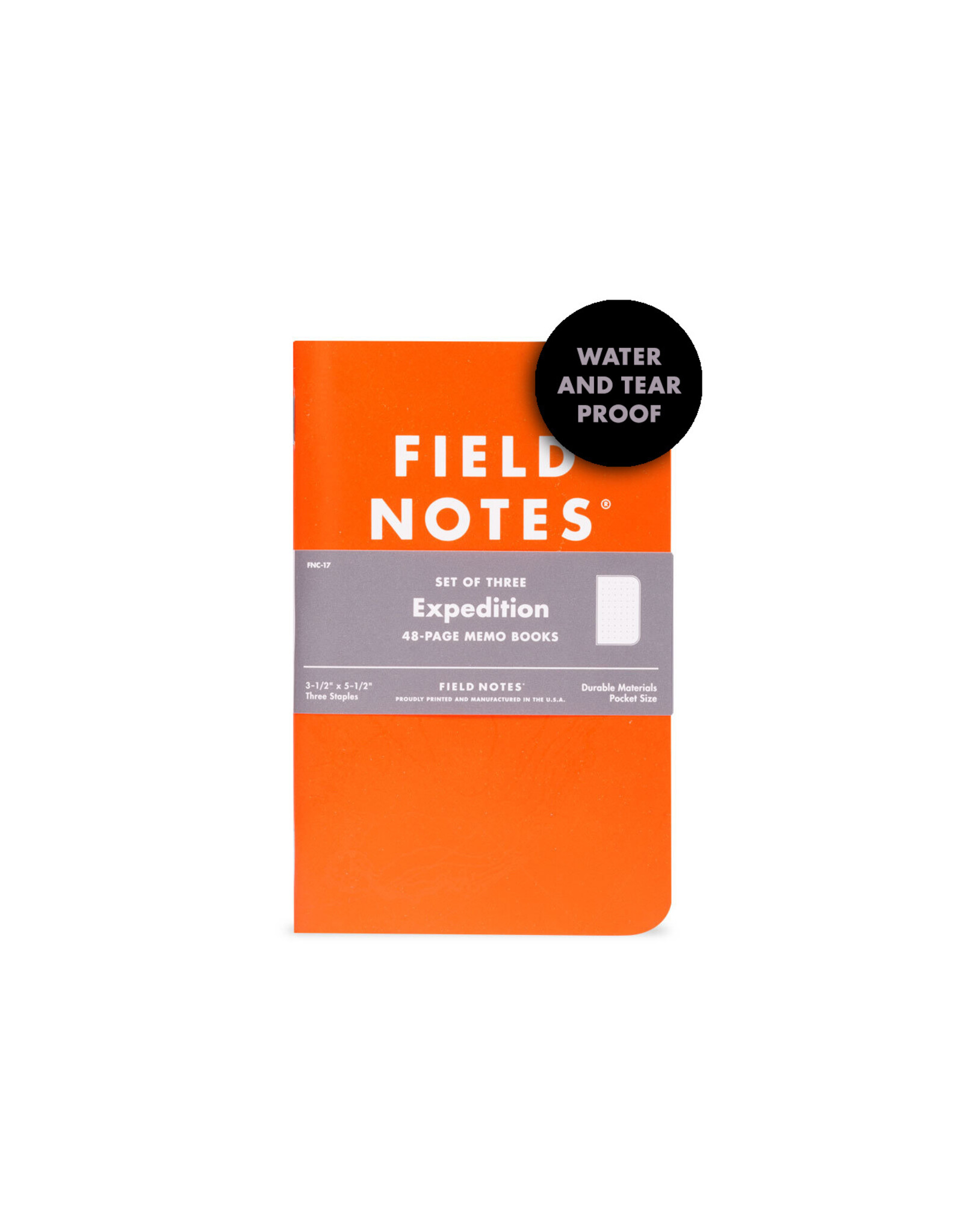 Field Notes 3-Pack Expedition Waterproof Notebooks