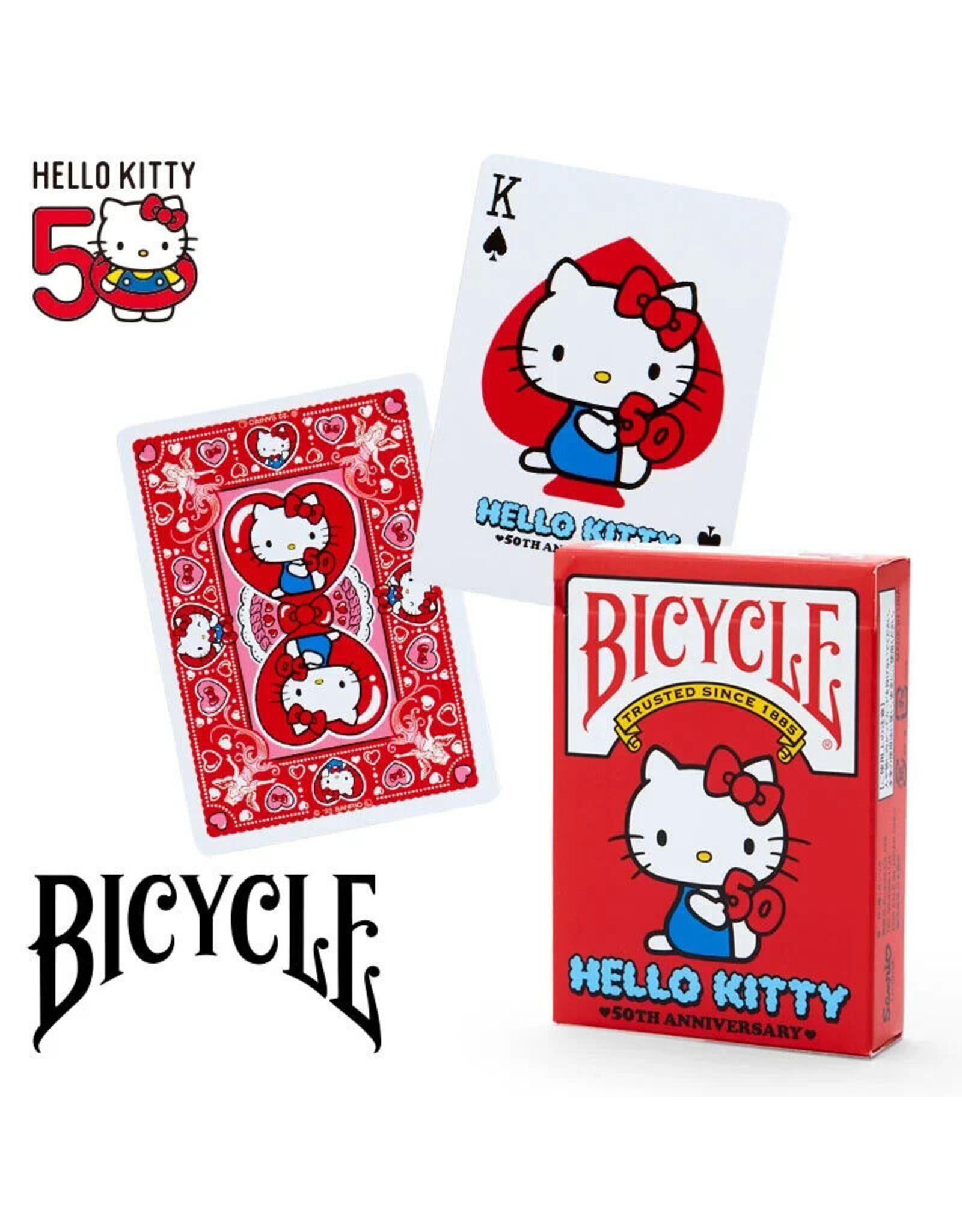 Bicycle Playing Cards: Bicycle: Hello Kitty 50th Anniversary (Pre Order)