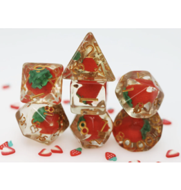 Foam Brain Wild Strawberries RPG Dice Set