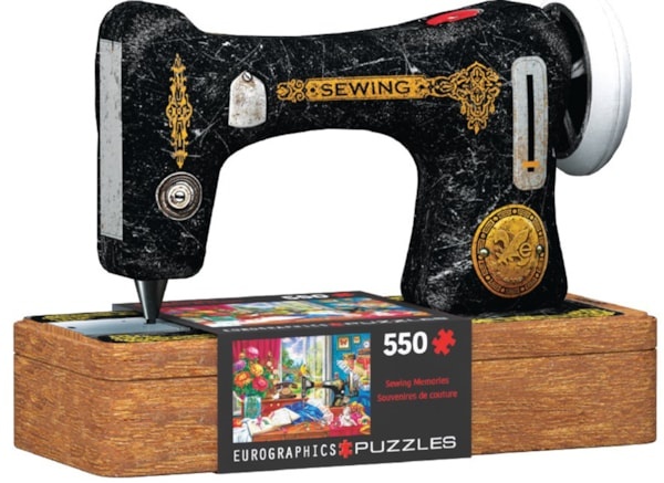 EDGER MARTINS THE TIME MACHINE サイン入り Eurographics Puzzle: Sewing Machine Tin - Black Diamond Games