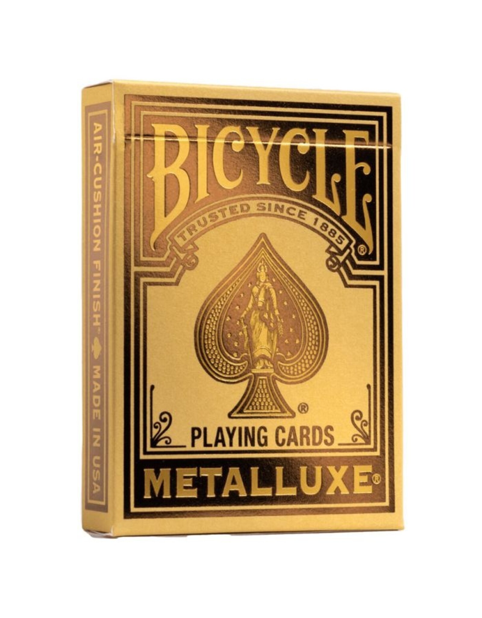 SOLOMAGIA - Mazzo Di Carte Bee Blue MetalLuxe, Edizione Limitata Con Lamina Metallica Blu. Fatto A Mano Negli USA Da US Playing Card. Finitura Cambric, Perfetto Per Collezionisti E Cardistry.