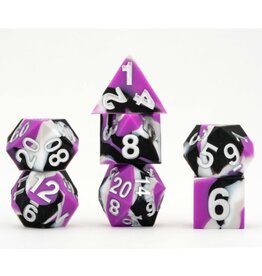 Metallic Dice Games 7-Set Sharp Edge SLC: Pride: Asexual