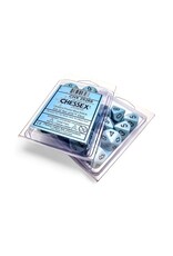 Chessex D10 Clamshell Opaque Pastel Blue/black (10) (Pre Order)