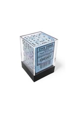 Chessex d6 Cube 12mm Opaque Pastel Blue/black (36)