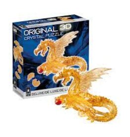 University Games Puzzle: 3D Crystal: Golden Dragon Deluxe (Gold)