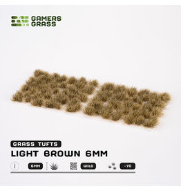 Gamers Grass Gamers Grass Tufts: Tufts- Light Brown 6mm- Wild