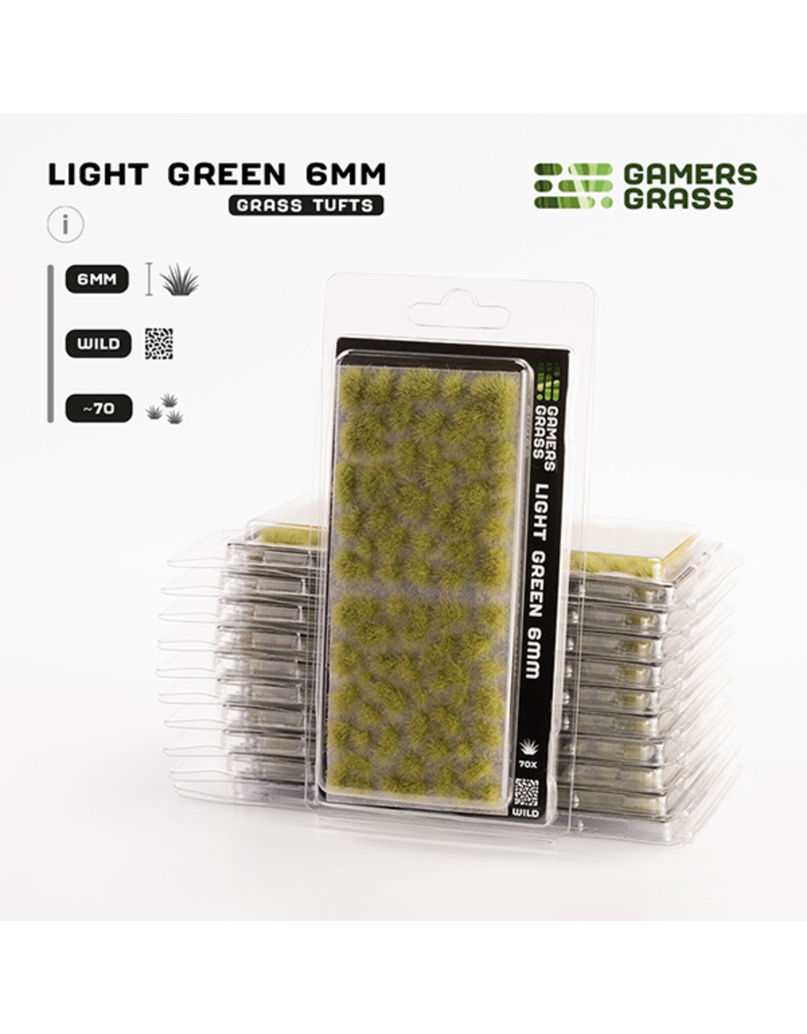 Gamers Grass Gamers Grass Tufts: Tufts- Light Green 6mm- Wild