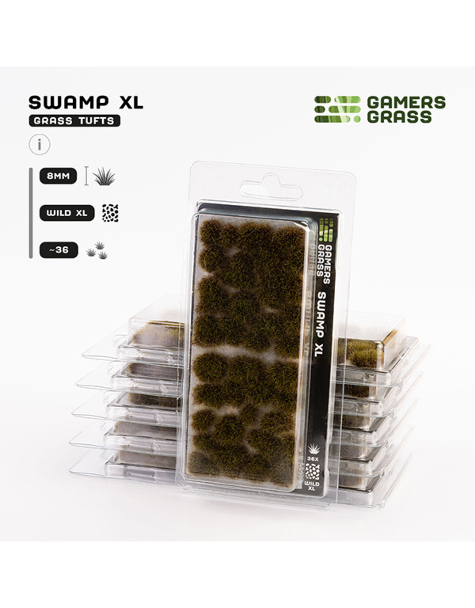 Gamers Grass Gamers Grass Tufts: Tufts- Swamp XL 8mm- Wild XL