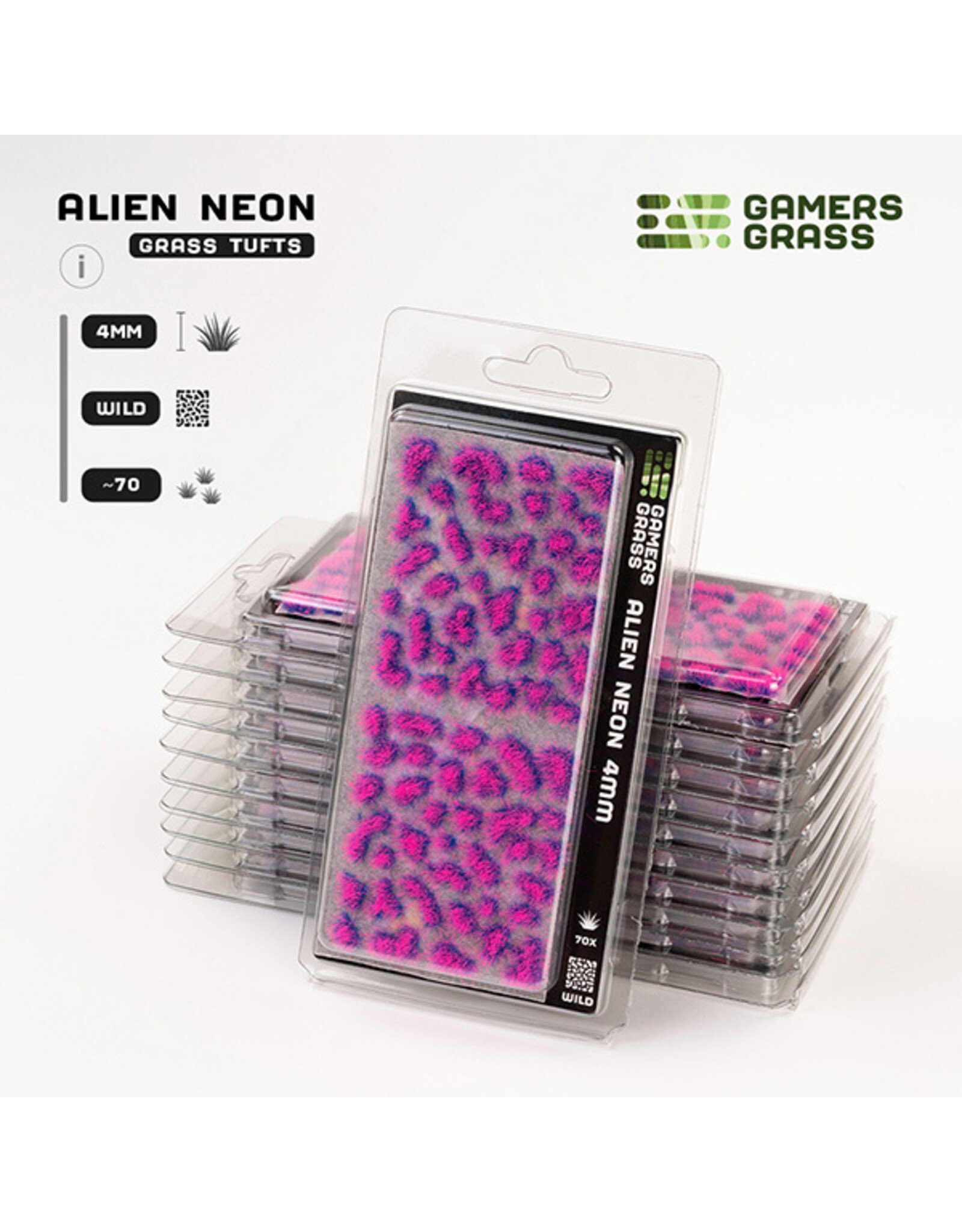 Gamers Grass Gamers Grass Tufts: Alien Tufts- Neon 4mm- Wild
