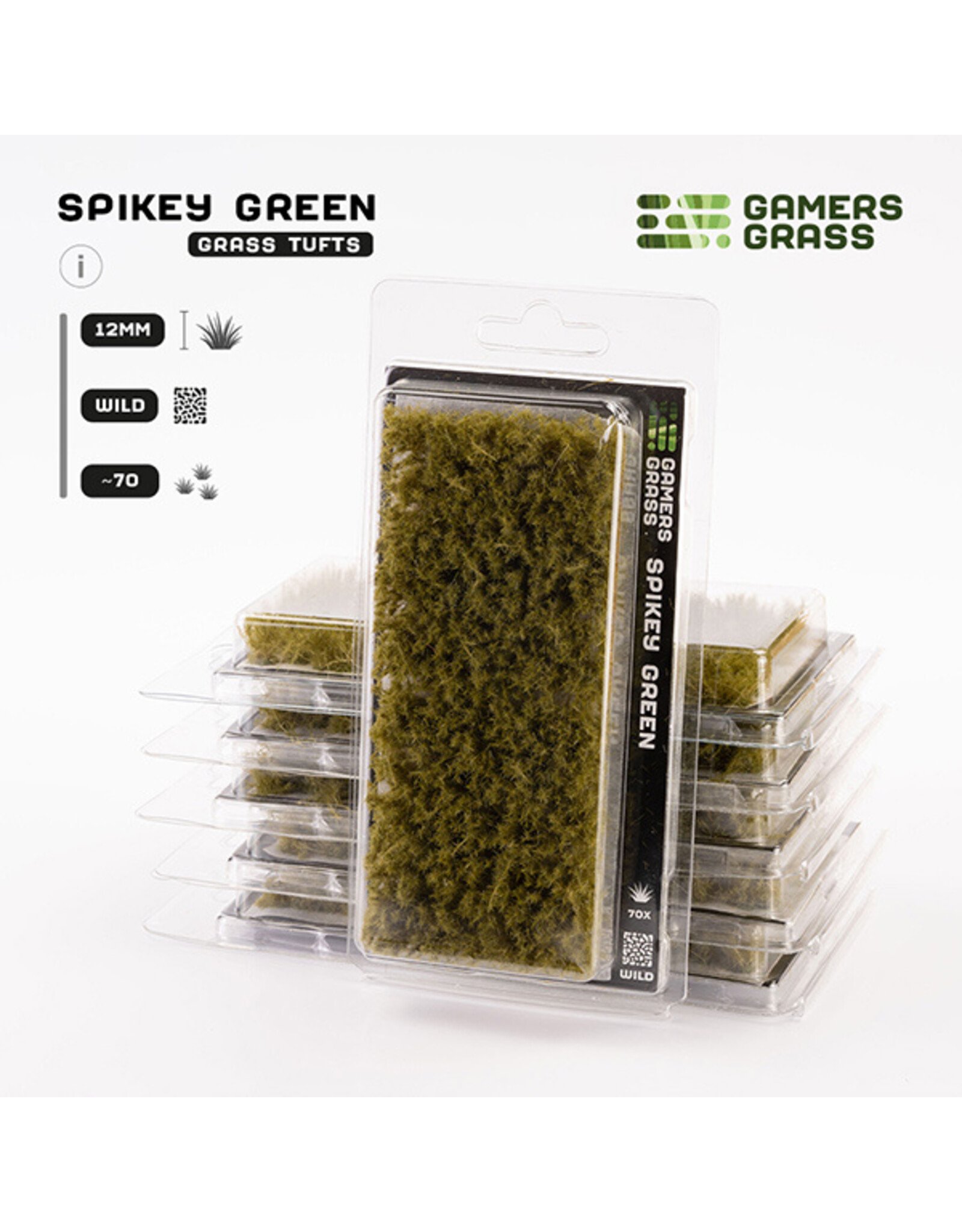 Gamers Grass Gamers Grass Tufts: Tufts- Spikey Green 12mm- Wild