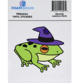 Foam Brain Magical Frog Sticker