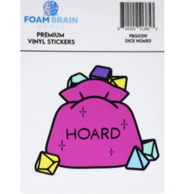 Foam Brain Dice Hoard Sticker