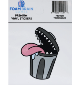 Foam Brain Trash Mimic Sticker
