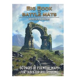 Loke Battlemats Big Book of Battle Mats: Wilds, Wrecks & Ruins