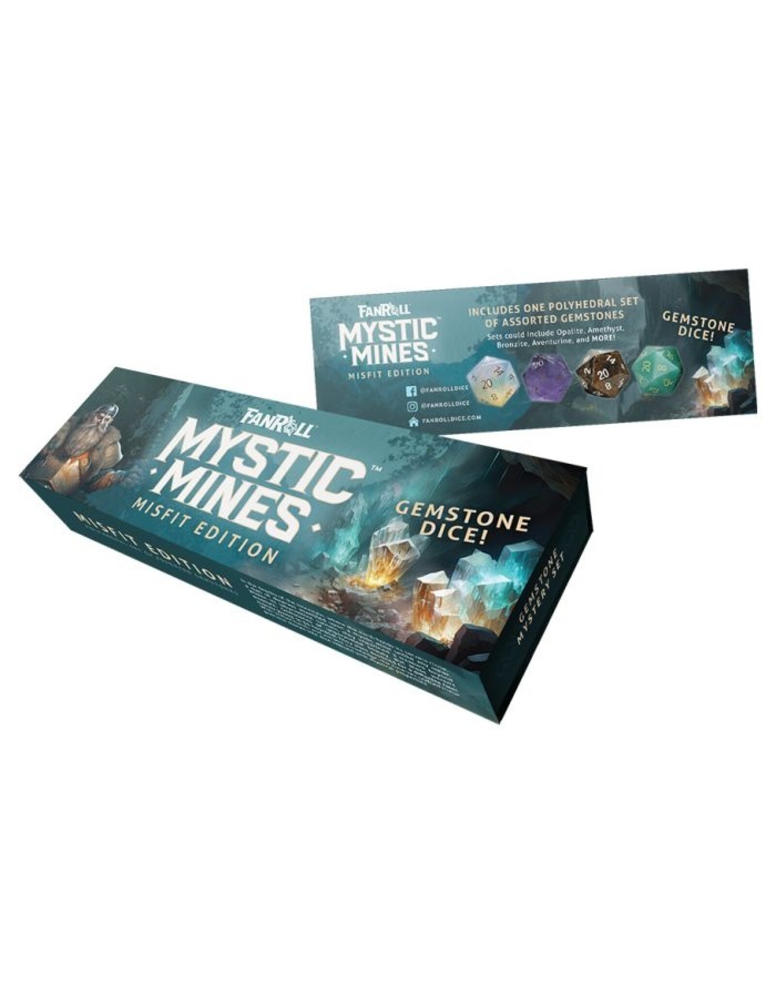Metallic Dice Games Mystery Misfit: Mystic Mines: Gemstone Dice Set