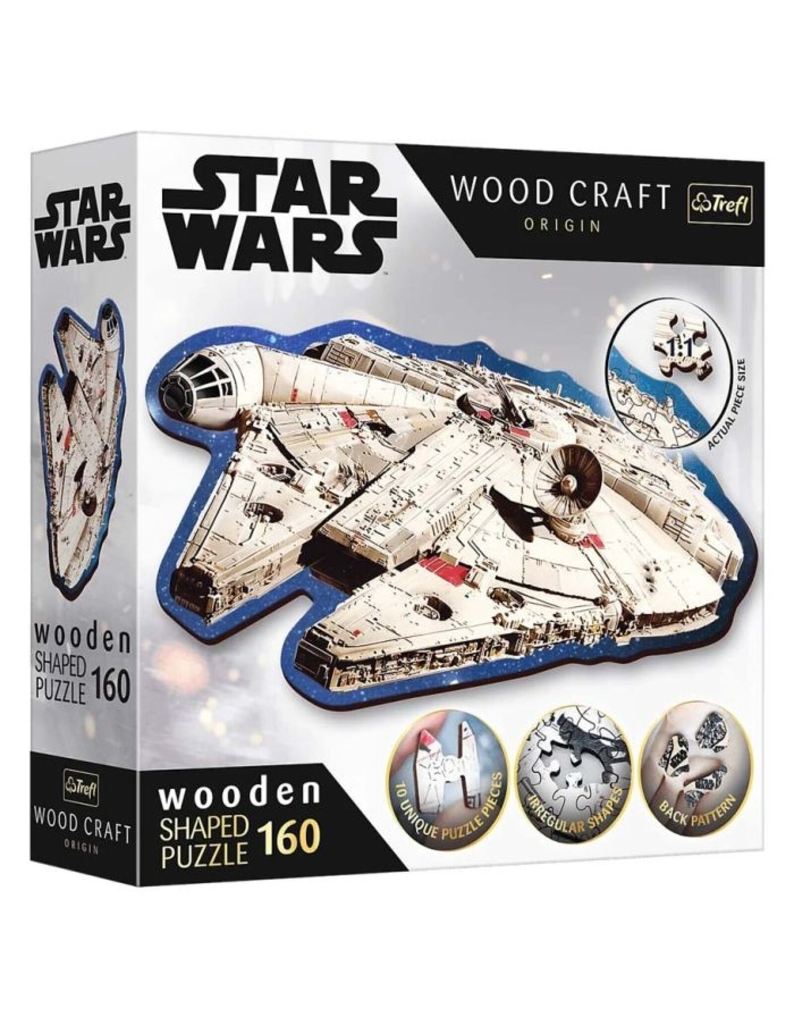Trefl Puzzle: Star Wars: Woodcraft: Millennium Falcon 160 Piece