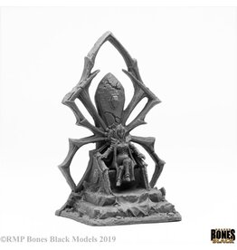 Reaper Bones Black: Dark Elf Queen on Throne