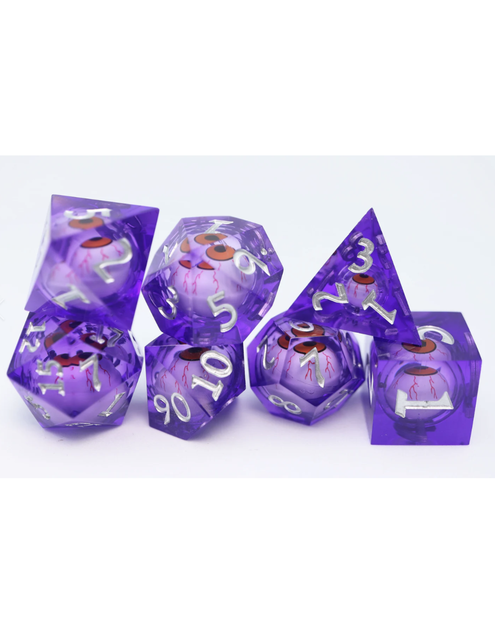 Foam Brain Sharp Edge Moving Eye RPG Dice Set - Mageshot