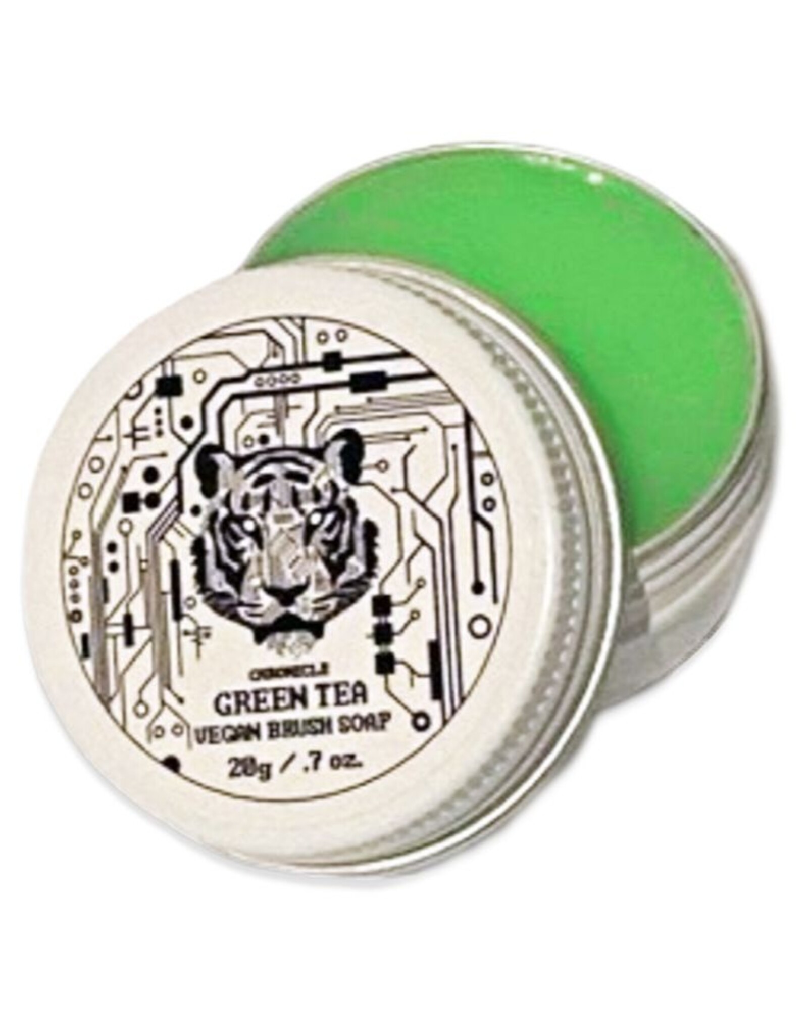 Chronicle Books Green Tea Vegan Brush Soap, 20g / 0.7oz