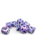 Chessex 7-set Tube Lab Dice: Hydrangea/black
