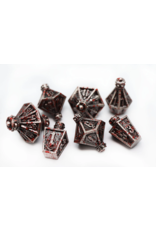 Foam Brain Moonlit Lantern: Blood Splatter - Metal RPG Dice Set