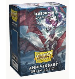 Dragon Shield: (100) Matte Dual - Special Edition Blue / Silver