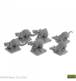 Reaper Reaper: Dungeon Dwellers Bones: Giant Tomb Rats (6)