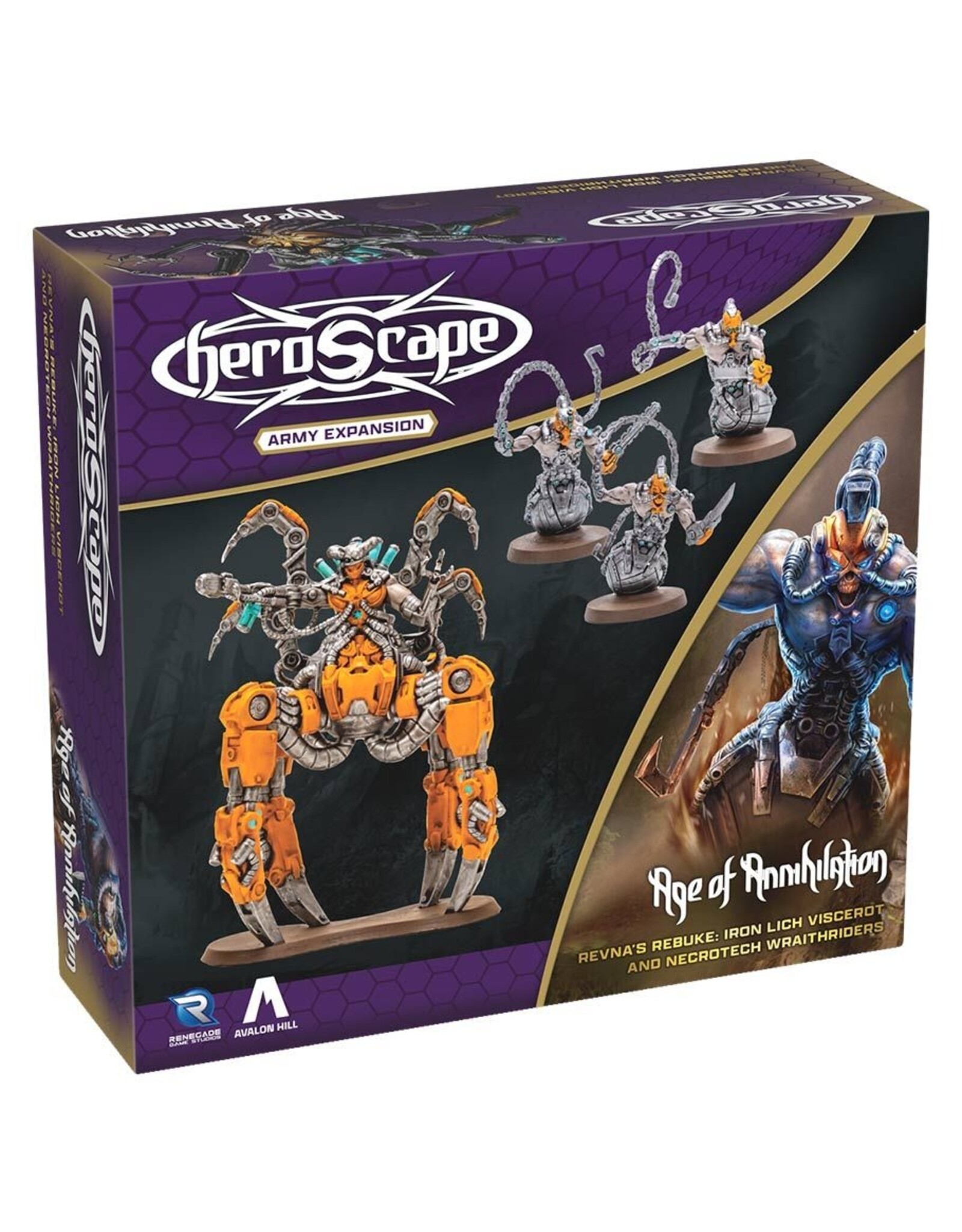 Heroscape Heroscape: Revna’s Rebuke: Iron Lich Viscerot and Necrotech Wraithriders Army Expansion