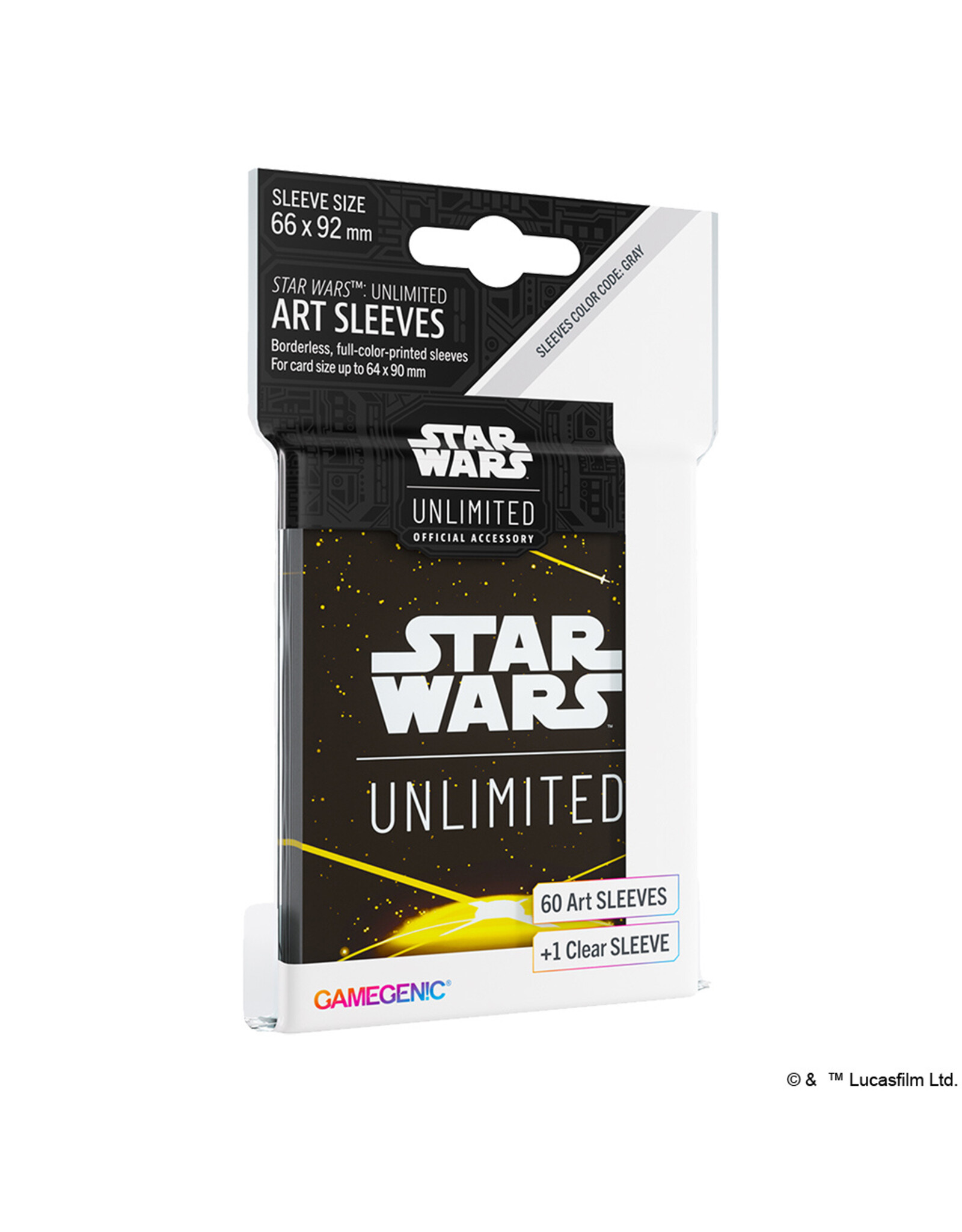 GameGenic Star Wars Unlimited Art Sleeve Card Back Yellow