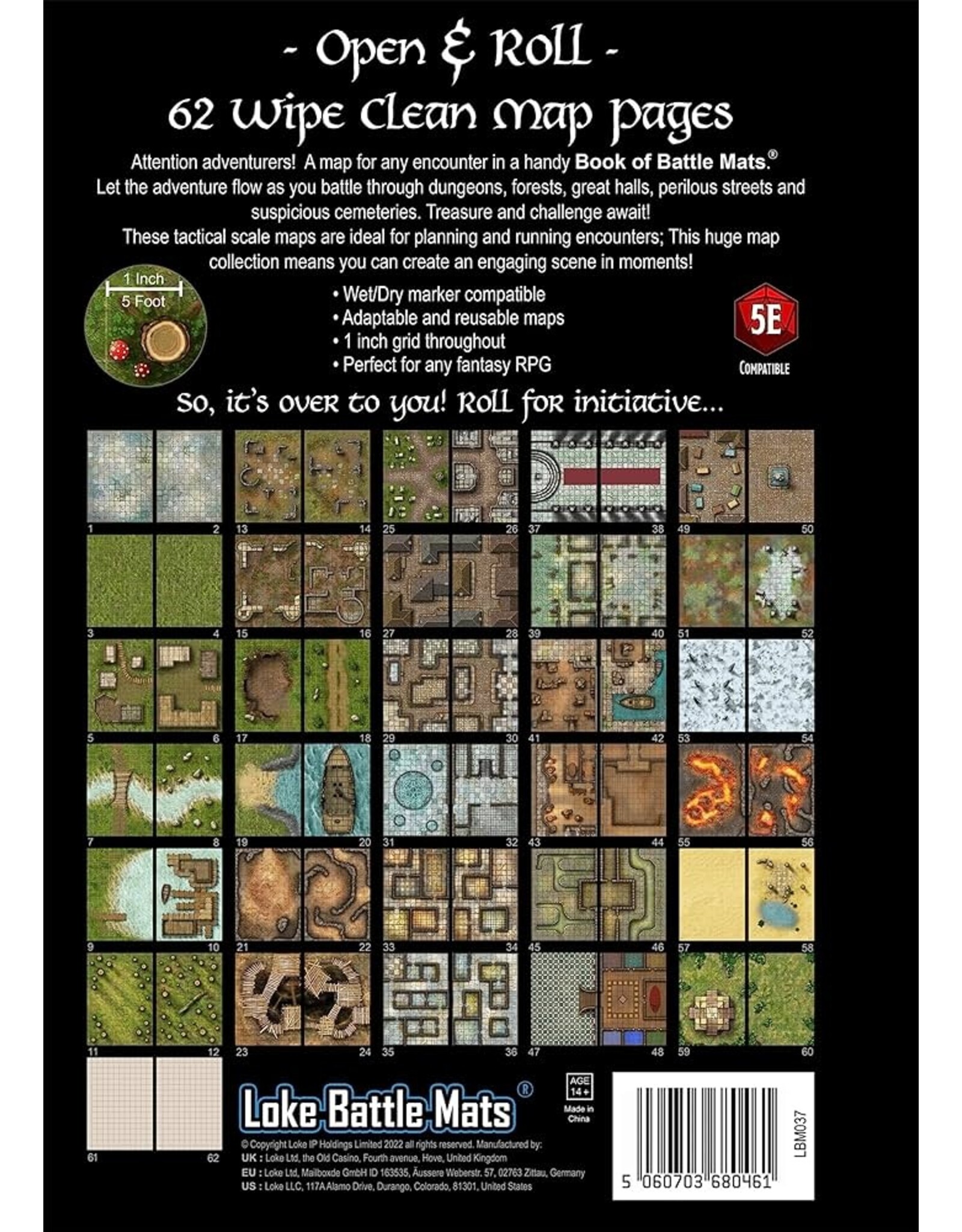 Loke Battlemats Giant Book of Battle Mats Revised