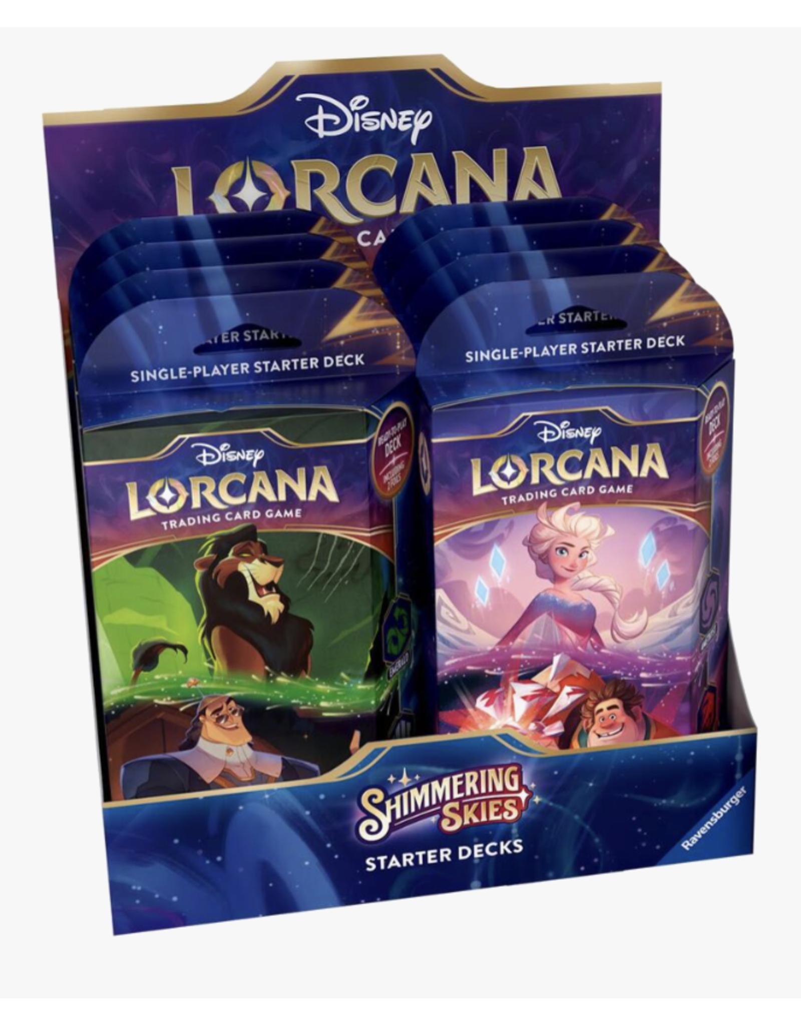 Lorcana Disney Lorcana TCG: Shimmering Skies - Starter Deck Carton (8)