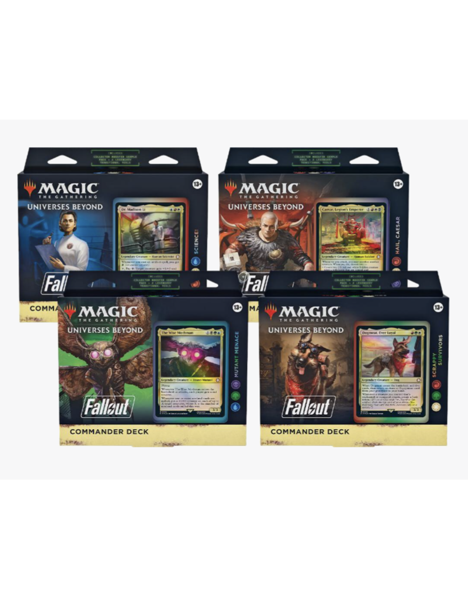 Magic Magic The Gathering: Universes Beyond: Fallout Commander Decks (4Ct)