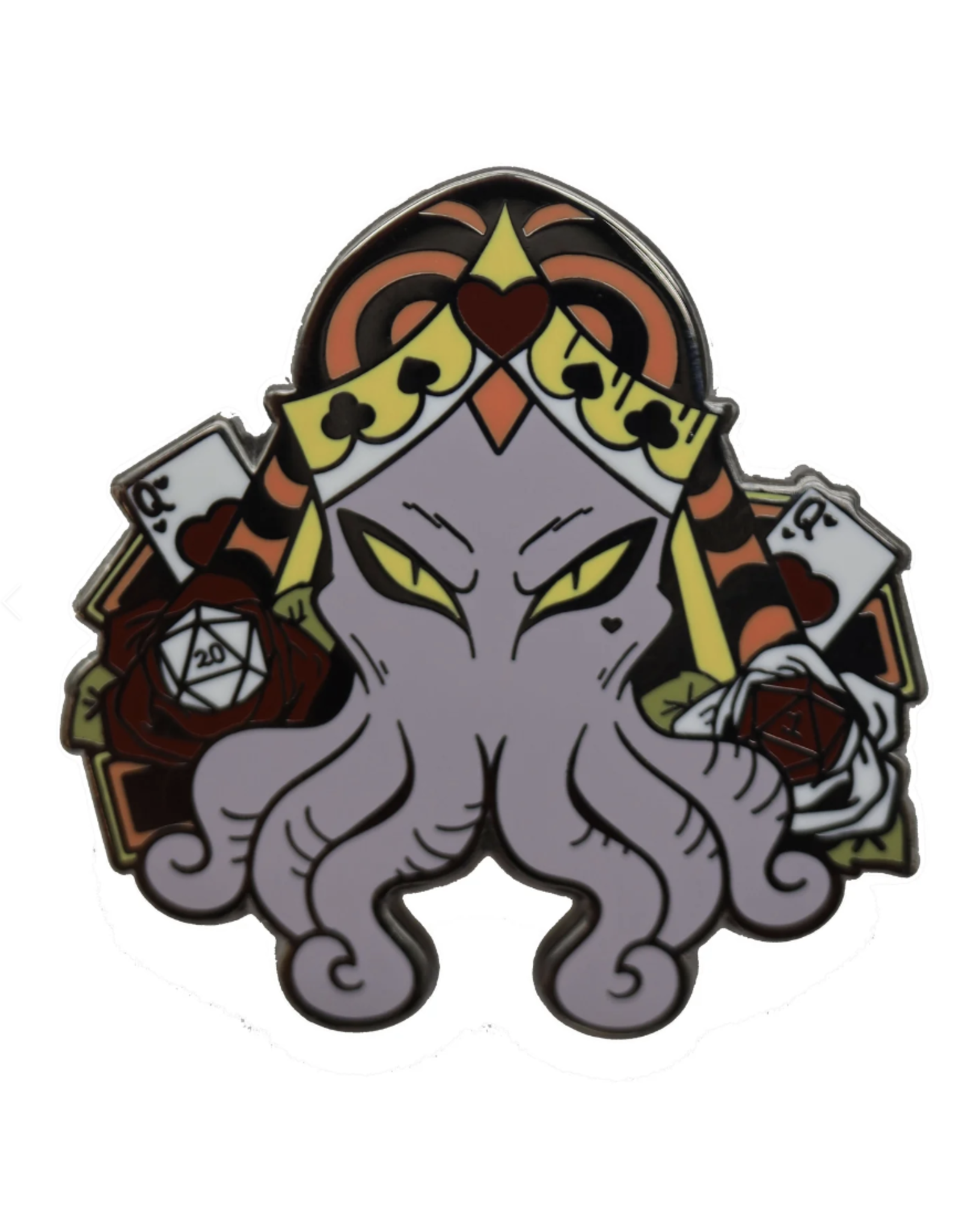 Foam Brain Alice's Adventures in Diceland: Queen of Hearts - Enamel Pin