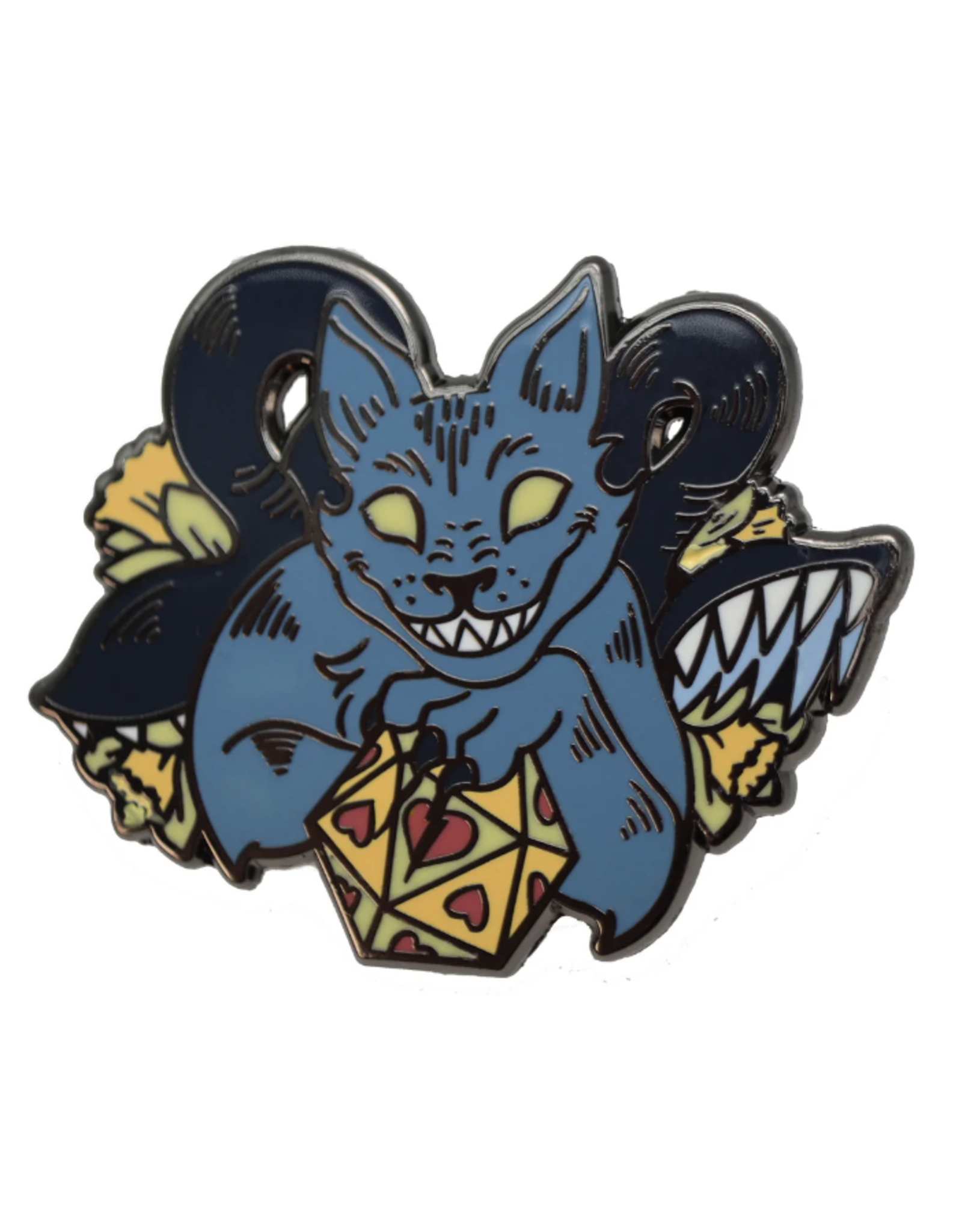 Foam Brain Alice's Adventures in Diceland: Cheshire Displacer Beast - Enamel Pin