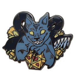 Foam Brain Alice's Adventures in Diceland: Cheshire Displacer Beast - Enamel Pin