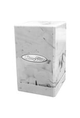 Ultra Pro Deck Box: Satin Tower: Marble: Black/White