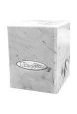 Ultra Pro Deck Box: Satin Cube: Marble: Black/White