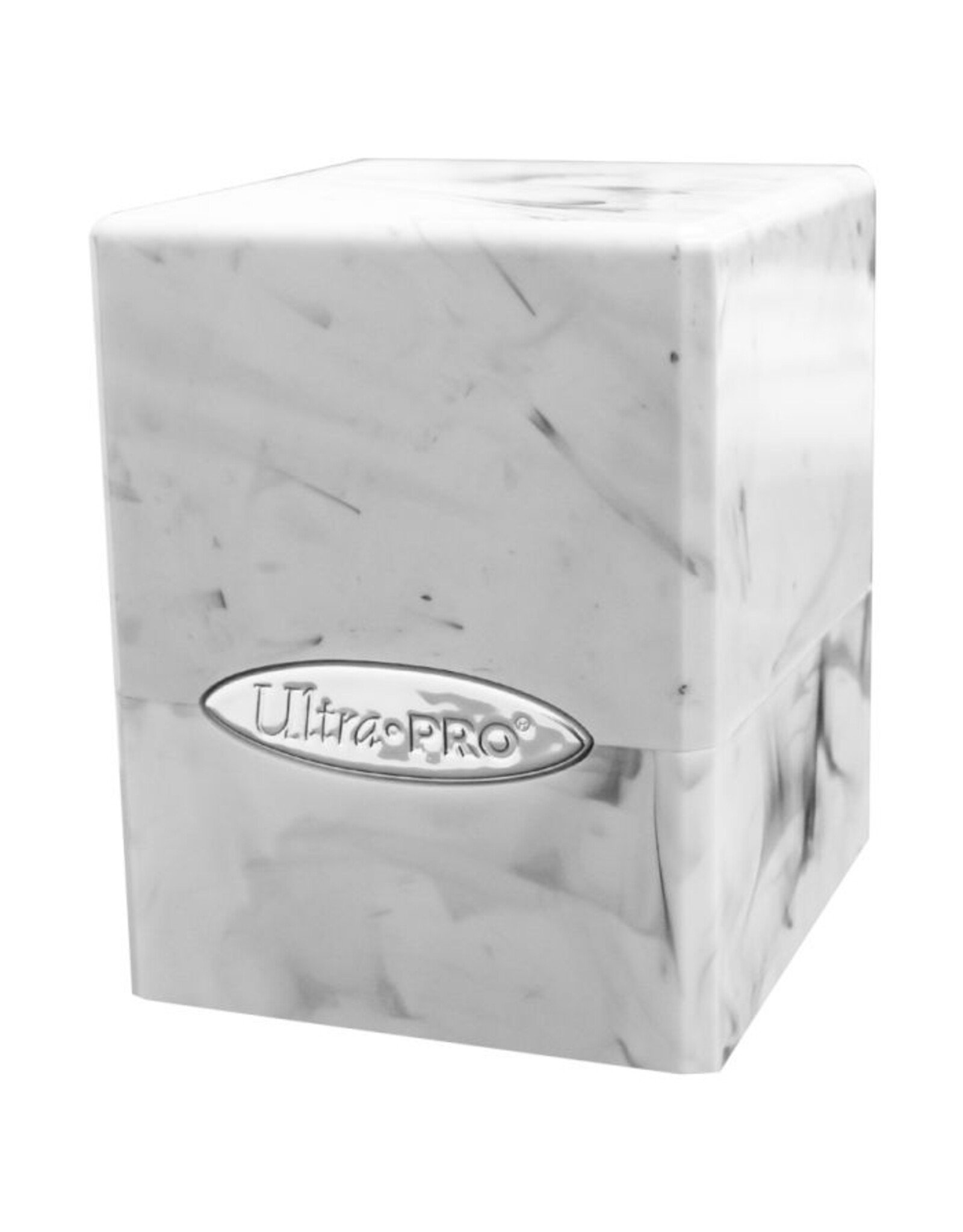 Ultra Pro Deck Box: Satin Cube: Marble: Black/White