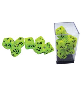 Chessex 7-set Mega Hedrals: Vortex Bright Green/black