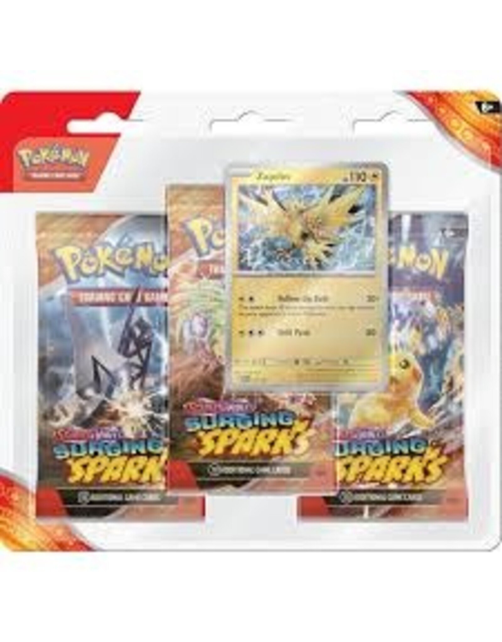 Pokemon Pokemon TCG: Scarlet & Violet - Surging Sparks Three-Booster Blister