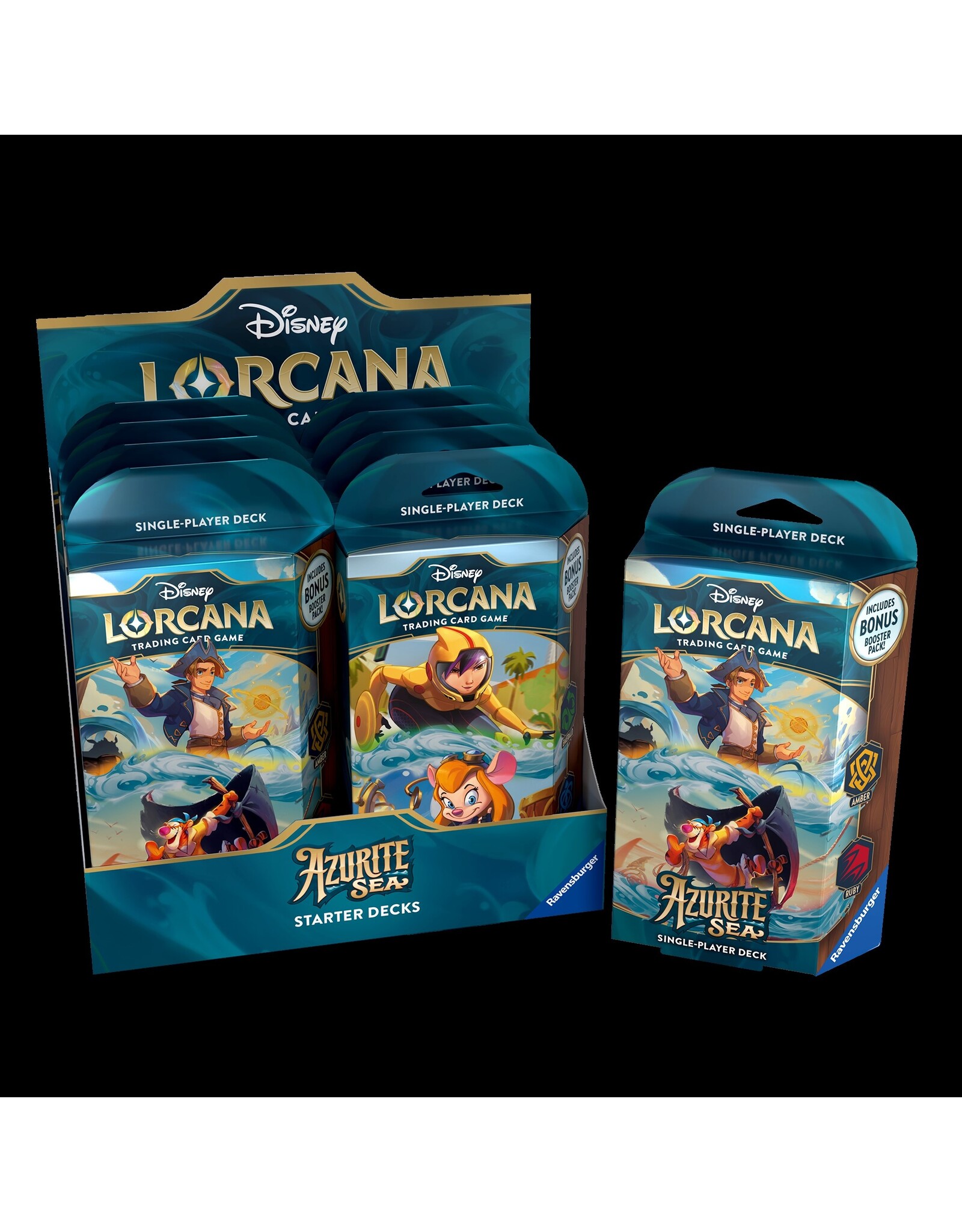Lorcana Disney Lorcana TCG: Azurite Sea - Starter Deck Carton (8)